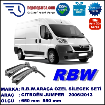 CITROËN JUMPER MUZ SİLECEK TAKIMI RBW ARACA ÖZEL (2006→)