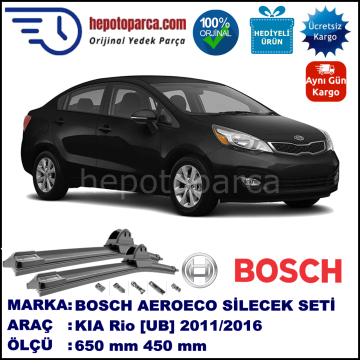 KIA Rio [UB] 11.2011-..., 650 / 400 mm. BOSCH AEROECO Aparatlı Muz Silecek