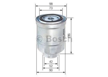 MITSUBISHI L 300 2.5 Diesel Wagon 2WD long (11.1986 - 12.2000) BOSCH Filtre Seti filitre