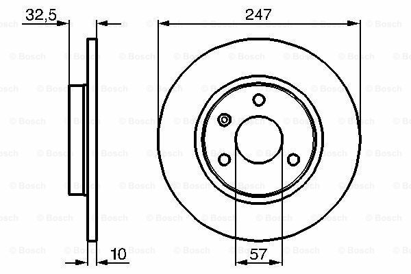 Fren Diski, Ön, [247 / 10-9 mm] AX 1.4 Diesel 198809 - 199206; AX 1.4 Diesel 199108 - 199712; AX 1.5 Diesel 199408 - 199712; AX 1.4 198804 - 199106; AX 1.4 GT 198710 - 199212; AX 1.4i 199006 - 199612; AX 1.4i 199105 - 199612; AX 1.4 PEU 96047276; PEU