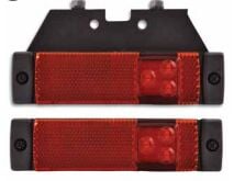 720307 UNİVERSAL YAN İŞARET LED 24V KIRMIZI BRAKETLİ