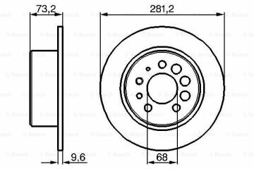 Fren Diski, Arka, [281 / 9,7-8,4 mm]VOLVO 160 3.0 ( 08.1968 - 07.1974 ); 160 3.0 Injection ( 09.1971 - 07.1974 ); 160 3.0 Injection ( 09.1971 - 07.1975 ); 240 1.8 ( 11.1978 - 07.1988 ); 240 2.0 ( 09.1976 - 07.1984 ); 240 2.0 ( 08.1983 - 07.19 VOL 270