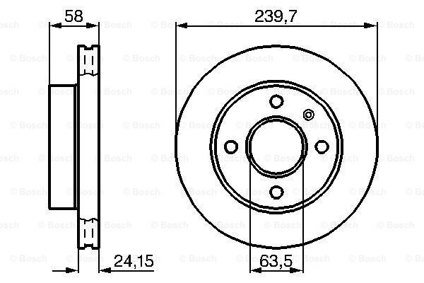 Fren Diski, Ön, [239,45 / 24,15-22,2 mm], Hava Kan Sierra 2.0i 198905 - 199302; Sierra 2.0i 198701 - 199302; Sierra 1.6 198701 - 199302; Sierra 1.8 TD 198808 - 199302; Escort 1.8 D Turnier 198901 - 199007; Sierra 2.0 198710 - 199302; Sierra 1.6i 1989