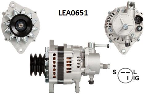 LEA 0651  ALTERNATÖR 24V 50A CHAMPİON ARKADAN YUV LR250507C 8971484961 ALTV030 15206 ALT150 ALTV030 ALT150 ALT160 CAL20605