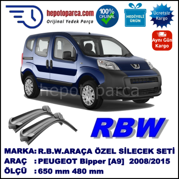 PEUGEOT BIPPER TEPEE MUZ SİLECEK TAKIMI RBW ARACA ÖZEL (2008→)