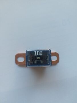 YAN AYAKLI SİGORTA 100A 0475100 48MM MTA MAVİ