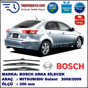 MITSUBISHI Galant Fortis Sportback  350 mm 12.2008-12.2009 BOSCH Arka Silecek