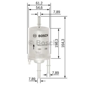 SKODA Fabia 1.2 02.2003 - 11.2004 BOSCH BENZİN FİLTRESİ