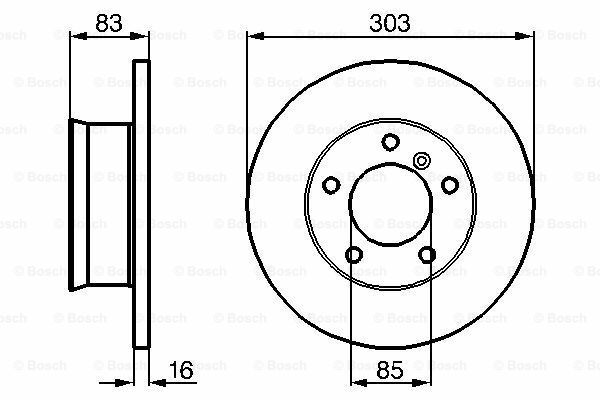 Fren Diski, Ön, [303 / 16-15 mm]RANGE ROVER G 320 CDI 200609 - ; 300 GD 197912 - 199108; G 350 BlueTec 201007 - ; 280 GE 197911 - 198908; 230 GE 199204 - 199509; G 300 DT 199801 - ; 300 GD 199204 - 199707; G 350 BlueTec 201105 - ; 290 GD 199204 PEU 4