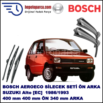 SUZUKI Alto [EC] 01,1986-11,1993 Bosch Aeroeco Ön ve Arka Silecek Takımı