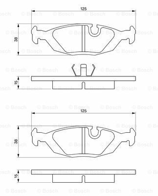 Disk Balata - Arka - [WVA 21089] -  [ 125,2X37,7X1 900 I 2.0i 198309 - 199008; 900 I 2.0 198309 - 199008; 900 I 2.0i 198509 - 199208; 900 I 2.0i Turbo 199109 - 199308; 900 I 2.0i 198509 - 199108; 900 I 2.0 Turbo 198402 - 199308; 900 I 2.0i Turbo 1984