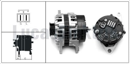 61920400  ALTERNATOR A128/12V/80A HYUNDAI ACC ENT 1.3-1.5