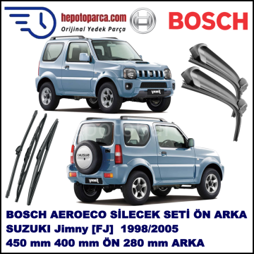 SUZUKI Jimny [FJ] 10,1998-,,, Bosch Aeroeco Ön ve Arka Silecek Takımı