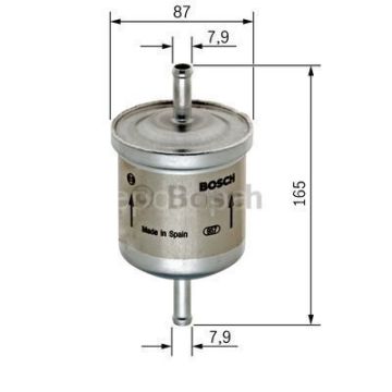 VOLVO S40 1 I 1.8 16V (08.2000 - 01.2004) BOSCH Filtre Seti filitre