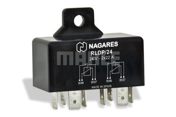 RLDP/24 NORMALLY OPEN DOUBLE RELAY with bracket 24 HEAVY DUTY UNIVERSAL