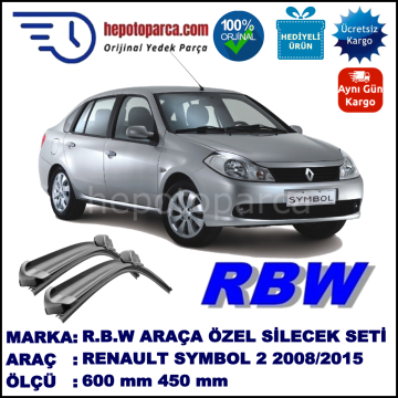 RENAULT SYMBOL 2 MUZ SİLECEK TAKIMI RBW ARACA ÖZEL (2008-2015)
