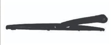 RB0454  SİLECEK ARKA CAM KOLLU MEGANE/LAGUNA