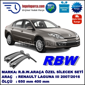 RENAULT LAGUNA 3 MUZ SİLECEK TAKIMI RBW ARACA ÖZEL (2007-2016)