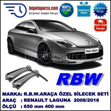 RENAULT LAGUNA COUPÉ MUZ SİLECEK TAKIMI RBW ARACA ÖZEL (2008-2016)