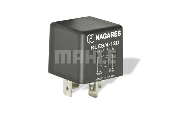 RLES/4-12D Dirseksiz NORMALDE AÇIK GÜÇ RÖLESİ - 4  PASS. CARS UNIVERSAL MR 49 MAHLE
