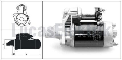 61924017  MARS MOTORU 12V/2,1KW/10DIS M113 BM C TM30 (27431 YERINE)