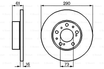 Fren Diski, Ön, [290 /16-14,8 mm], Civata Kiti Ducato 12 2.5 TD 4x4 199007 - 199402; J 5 2.5 Diesel 198109 - 199312; C 25 2.5 Diesel 198107 - 199403; J 5 1.9 Diesel 198711 - 199312; C 25 1.9 Diesel 198707 - 199403; J 5 2.5 Diesel Turbo 198707 - 19 TA