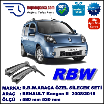 RENAULT KANGOO 2 MUZ SİLECEK TAKIMI RBW ARACA ÖZEL (2008→)
