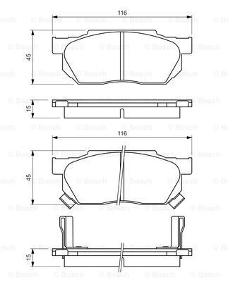 Disk Balata - Ön - [WVA 20959] - [116 X 45 X 15,0  Clio II (B/C/B0/1_)(09/98-), LAGUNA I Berlina/Grand Tour (B56_, 556_)(K56_)(11/93-03/01), MEGANE Classic (LA)(09/96-), MEGANE Coupé/Cabriolet (DA0_)/(EA0_)(03/96-), MEGANE Grandtour (KA)(03/99-), MEG