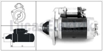 61924033  MARS MOTORU 12V/2,1KW/9DIS M113 UNI VERSAL TRAKTOR (U445/U640)