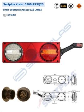 0366LR73Q25 TEK HAMBURGER + GER.VİT. GRUP LAMBA LE