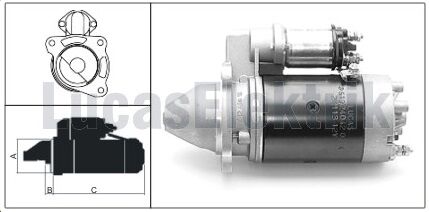 61924042  MARS MOTORU 12V/2,1KW/10DIS M113 MF  125-240/255T TRAKTOR(SU SIZDIRMAZ)