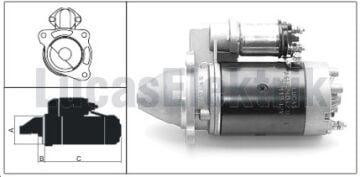61924042  MARS MOTORU 12V/2,1KW/10DIS M113 MF  125-240/255T TRAKTOR(SU SIZDIRMAZ)