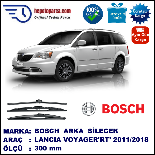 LANCIA Voyager [RT]  400 mm 09.2011-... BOSCH Arka Silecek