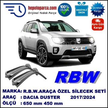 DACIA DUSTER MUZ SİLECEK TAKIMI RBW ARACA ÖZEL (2017→)