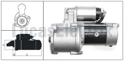 61924100  MARS MOTORU 12V/2,0KW/10DIS HYUNDAI  H 100 MINIBUS  51RS801066
