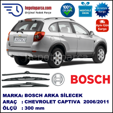 CHEVROLET Captiva [KL1C, C100] 300 mm 10.2006-02.2011 BOSCH Arka Silecek