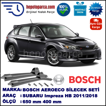 SUBARU Impreza [G13/G23] 10.2011-..., 650 / 400 mm. BOSCH AEROECO Aparatlı Muz Silecek