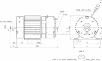 MM 249 Z1660 12V LETRİKA MAHLE ISKRA MM249 72736465 11213181500   11213181, 72736465, AMG6123 12V 0,5kW, IM3041