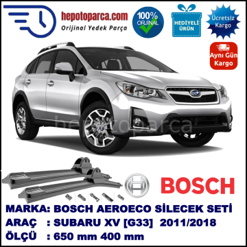 SUBARU XV [G33] 09.2011-..., 650 / 400 mm. BOSCH AEROECO Aparatlı Muz Silecek