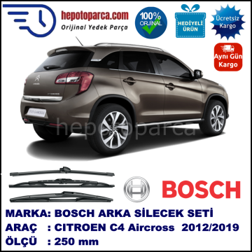 CITROEN C4 Aircross  250 mm 03.2012-... BOSCH Arka Silecek