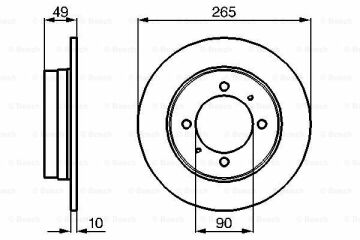 Fren Diski, Arka, [235 /10-8,4 mm]MITSUBISHI Galant 2.0i ( 11.1987 - 10.1992 ); Galant 2.0i 16V ( 11.1987 - 10.1992 ); Colt 1.6i 16V ( 04.1988 - 05.1990 ); Lancer 1.6i 16V Hatchback ( 04.1988 - 05.1990 ); Colt 1.6i 16V ( 04.1988 - 05.1990 ); Gal MIT