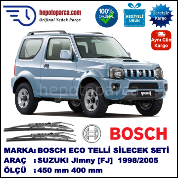 SUZUKI Jimny [FJ] 10.98-... 450 / 400 mm. BOSCH ECO Telli Silecek 2'li Takım