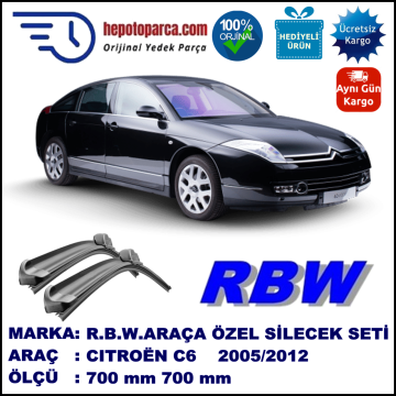 CITROËN C6 MUZ SİLECEK TAKIMI RBW ARACA ÖZEL (2005-2012)