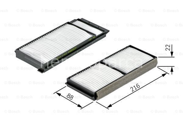 MAZDA 3 1.6 07.2003 - 12.2008  BOSCH POLEN FİLTRESİ