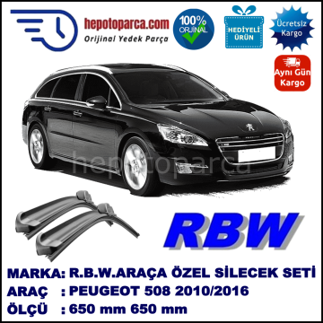 PEUGEOT 508 SEDAN/SW MUZ SİLECEK TAKIMI RBW ARACA ÖZEL (2010→)