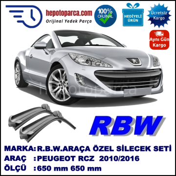 PEUGEOT RCZ MUZ SİLECEK TAKIMI RBW ARACA ÖZEL  (2010→)