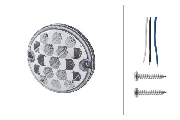 Sinyal Lambası Hella Valuefit,24V,12V,Siyah,LED,Ön -