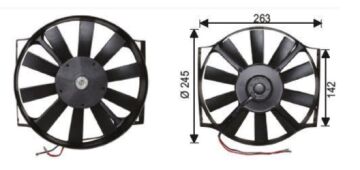TFM101 FAN MOTORU 10  24V PERVANELİ