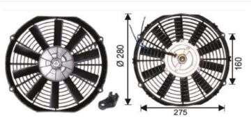 TFM1212 FAN MOTORU 12  12V PERVANELİ