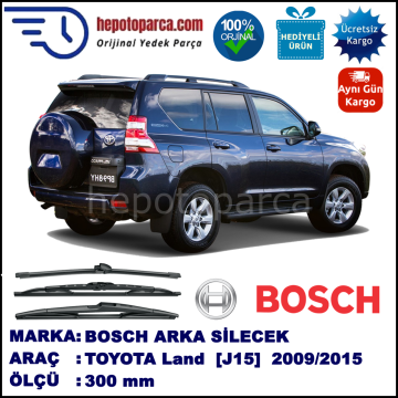 TOYOTA Land Cruiser [J15] 300 mm 08.2009-... BOSCH Arka Silecek